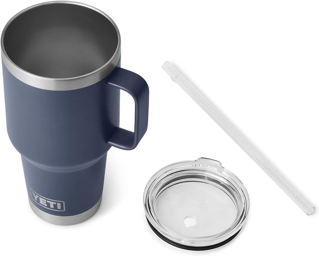 YETI Rambler 35 oz Straw Mug, Vacuum Insulated, Stainless Steel, Navy
