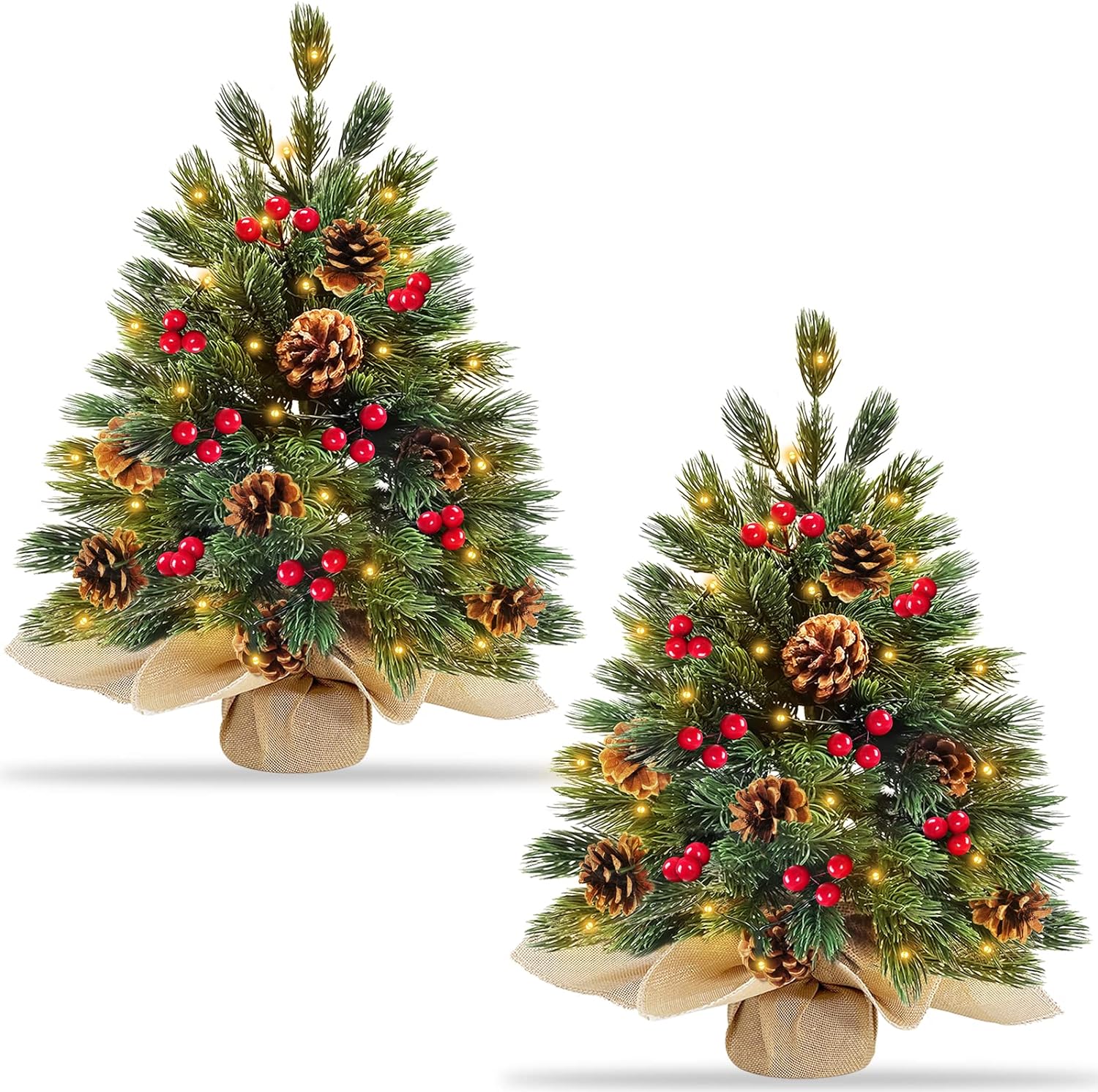 20 Inch Snow Flocked Prelit Christmas Tabletop Tree Review